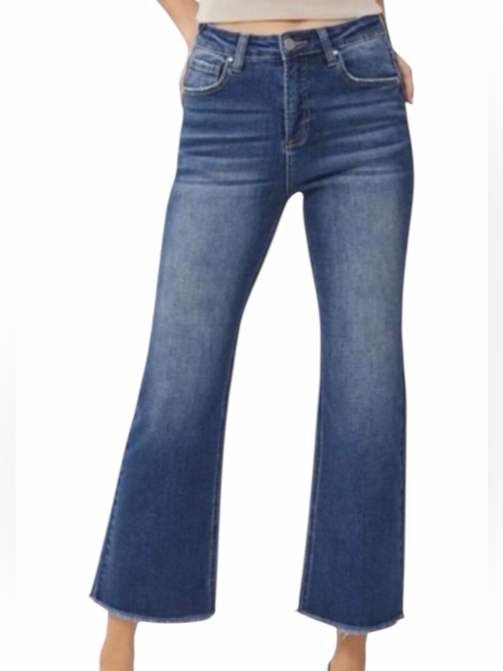 Risen Jeans Worn Delight Stretch Straight Crop Jeans Size 9/29 Style:‎ RDP1207